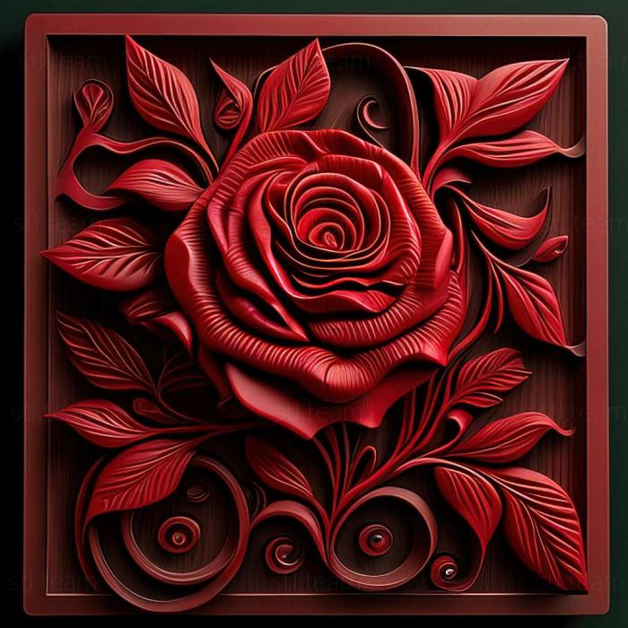 3D model Rose Red series (STL)